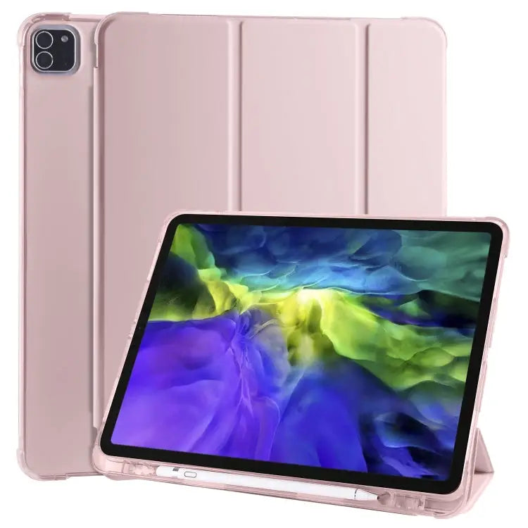 3-folding Horizontal Flip PU Leather + Shockproof TPU Case with Holder & Pen Slot For iPad Pro 11 (2020) / iPad Pro