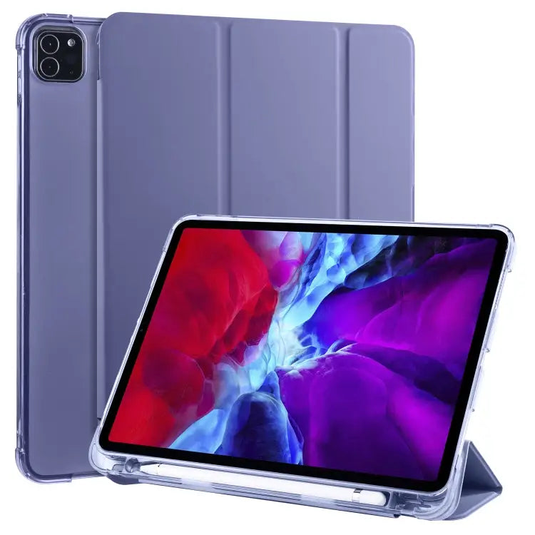 3-folding Horizontal Flip PU Leather + Shockproof TPU Case with Holder & Pen Slot For iPad Pro 11 (2020) / iPad Pro