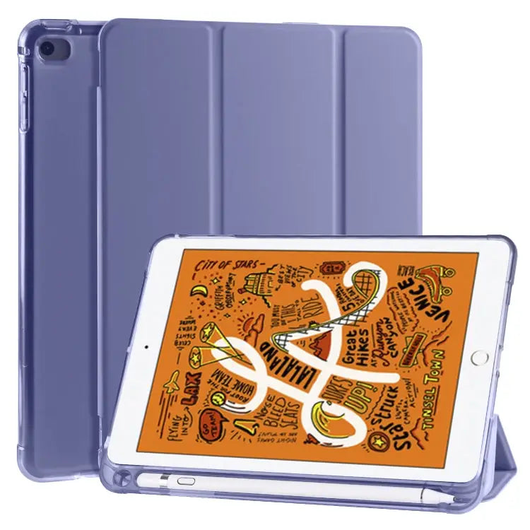 3-folding Horizontal Flip PU Leather + Shockproof TPU Case with Holder & Pen Slot For iPad Air / Air 2 / 9.7 (2017) &