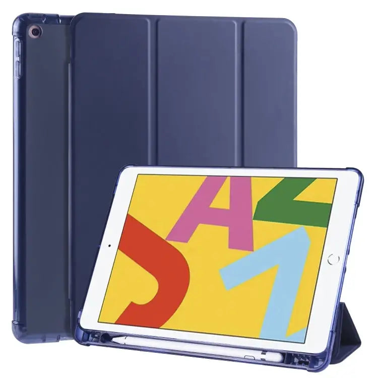 3-folding Horizontal Flip PU Leather + Shockproof TPU Case with Holder & Pen Slot For iPad Pro 11 (2020) / iPad Pro