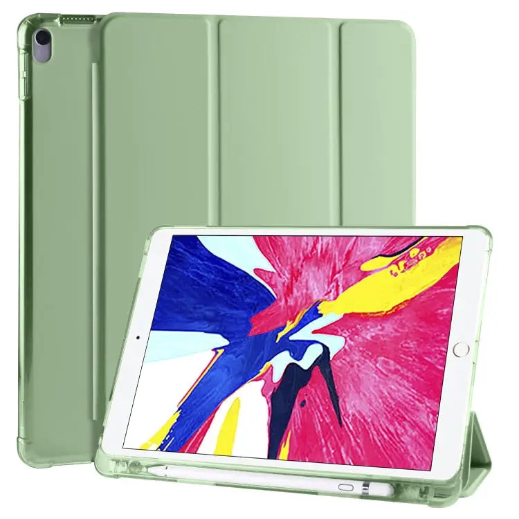 3-folding Horizontal Flip PU Leather + Shockproof TPU Case with Holder & Pen Slot For iPad Pro 11 (2020) / iPad Pro