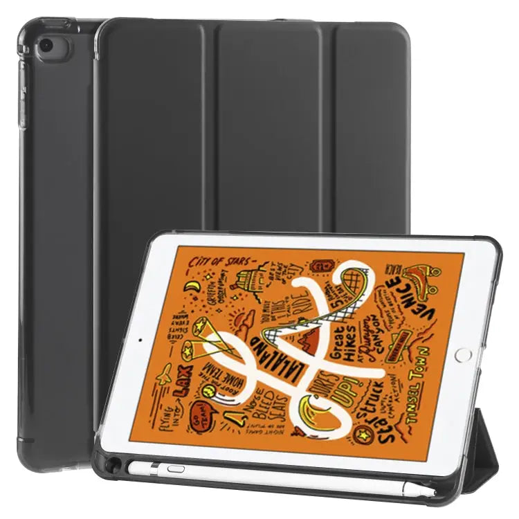 3-folding Horizontal Flip PU Leather + Shockproof TPU Case with Holder & Pen Slot For iPad Air / Air 2 / 9.7 (2017) &