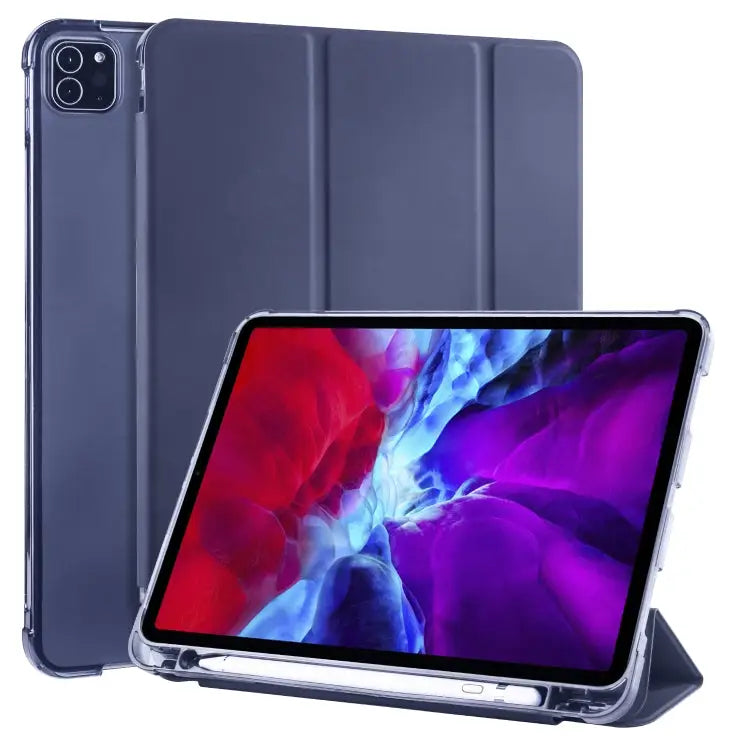 3-folding Horizontal Flip PU Leather + Shockproof TPU Case with Holder & Pen Slot For iPad Pro 11 (2020) / iPad Pro