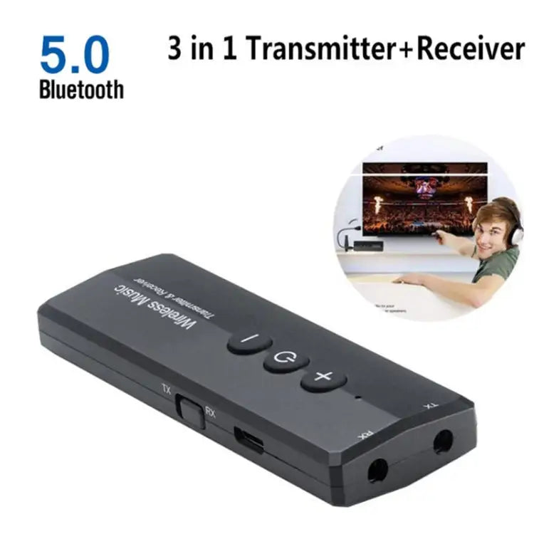 3 In 1 Bluetooth 5.0 Adapter TV Computer Wireless Audio Receiving Transmitter ZF-360 - ZF-360