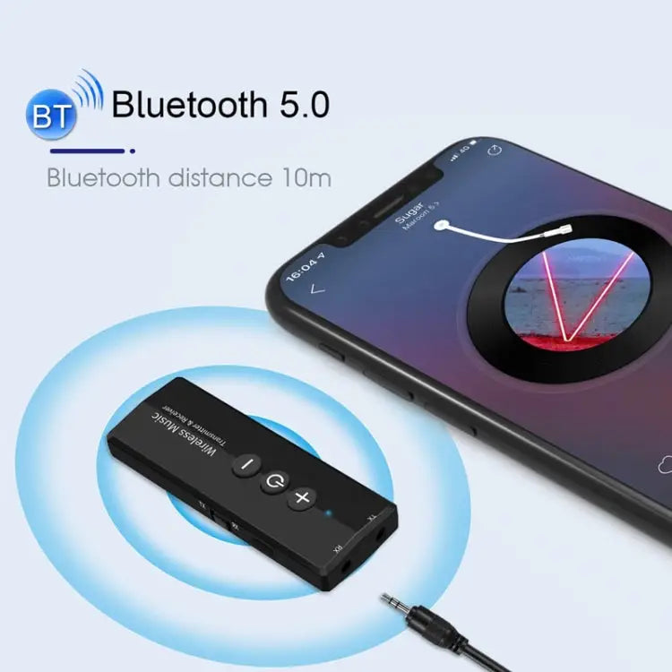 3 In 1 Bluetooth 5.0 Adapter TV Computer Wireless Audio Receiving Transmitter ZF-360 - ZF-360