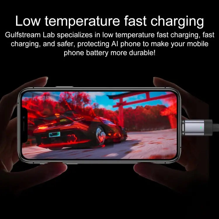 3 in 1 Fast Charging Magnetic Data Cable Style: 1m Cable + 3 Magnetic Head - 3 in 1