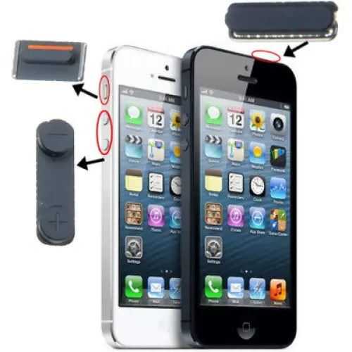 3 in 1 for iPhone 5 (Mute Button + Power Button + Volume Button) - For iPhone 5 / For 5