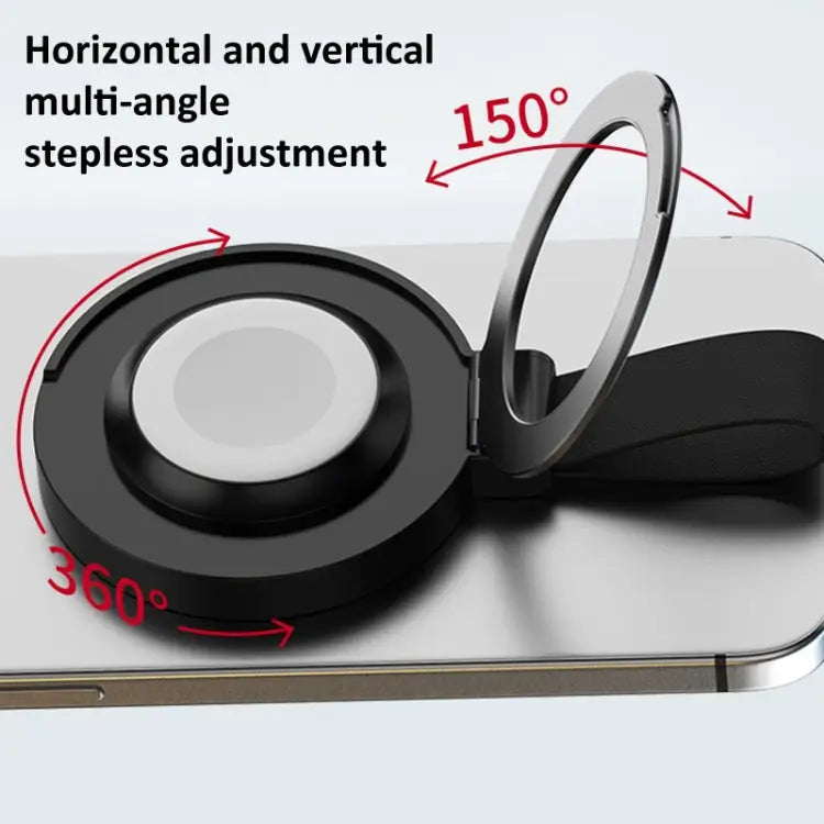 3 In 1 Magnetic Wireless Charger Mobile Phone Ring Holder