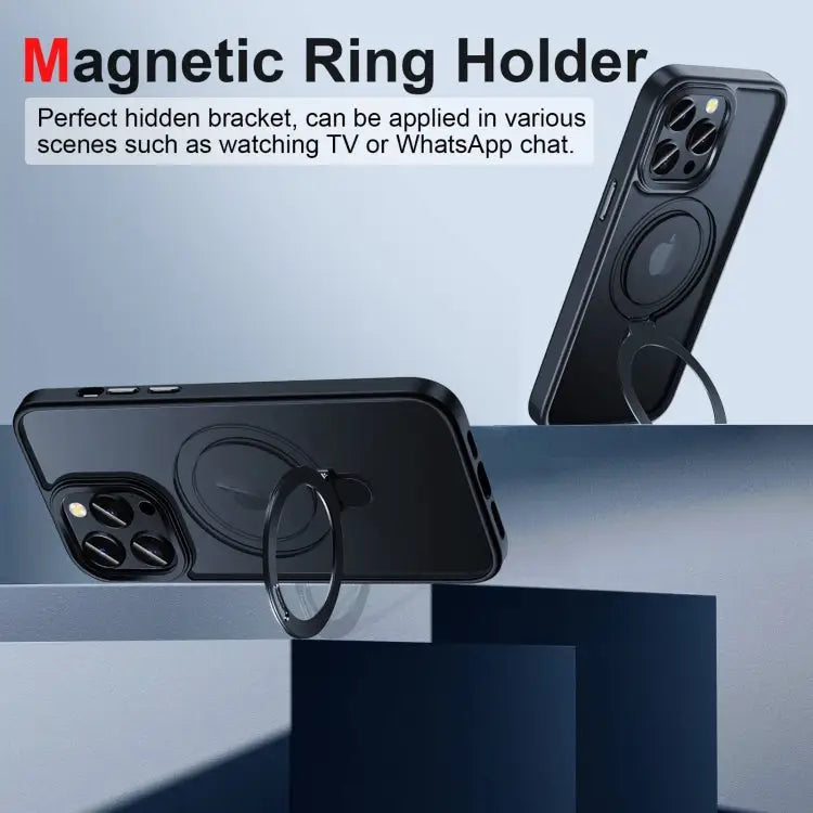 3 in 1 Skin Feel MagSafe Holder Phone Case For iPhone 14 Pro Max For iPhone 14 Pro For iPhone 14 For iPhone 14 Plus