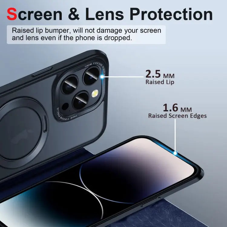 3 in 1 Skin Feel MagSafe Holder Phone Case For iPhone 14 Pro Max For iPhone 14 Pro For iPhone 14 For iPhone 14 Plus