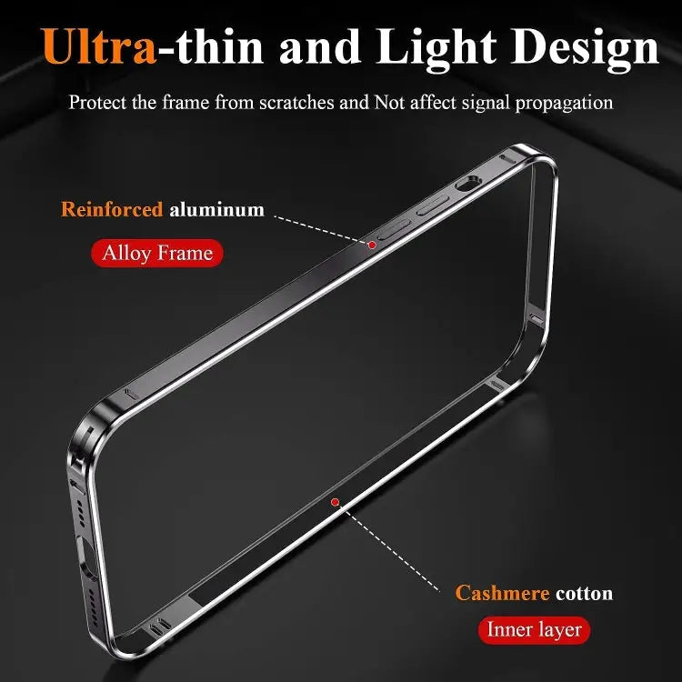 3 in 1 Ultra-thin Metal Frame + Lens + Film Phone Protection Set For iPhone 14 Pro For iPhone 14 Pro Max - Apple