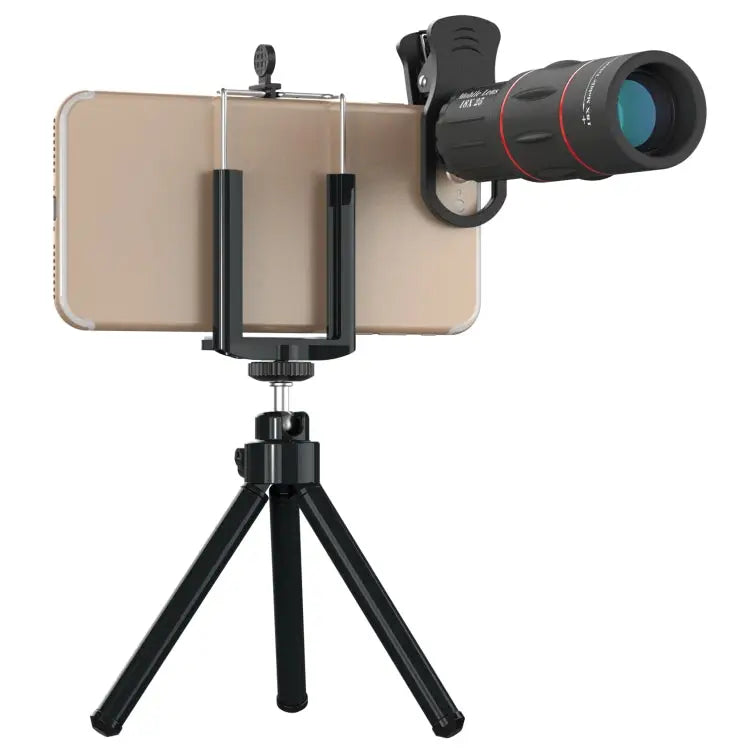 3 in 1 Universal 18X Telephoto Lens + Tripod Mount + Mobile Phone Clip APL-T18ZJ - APL-T18ZJ