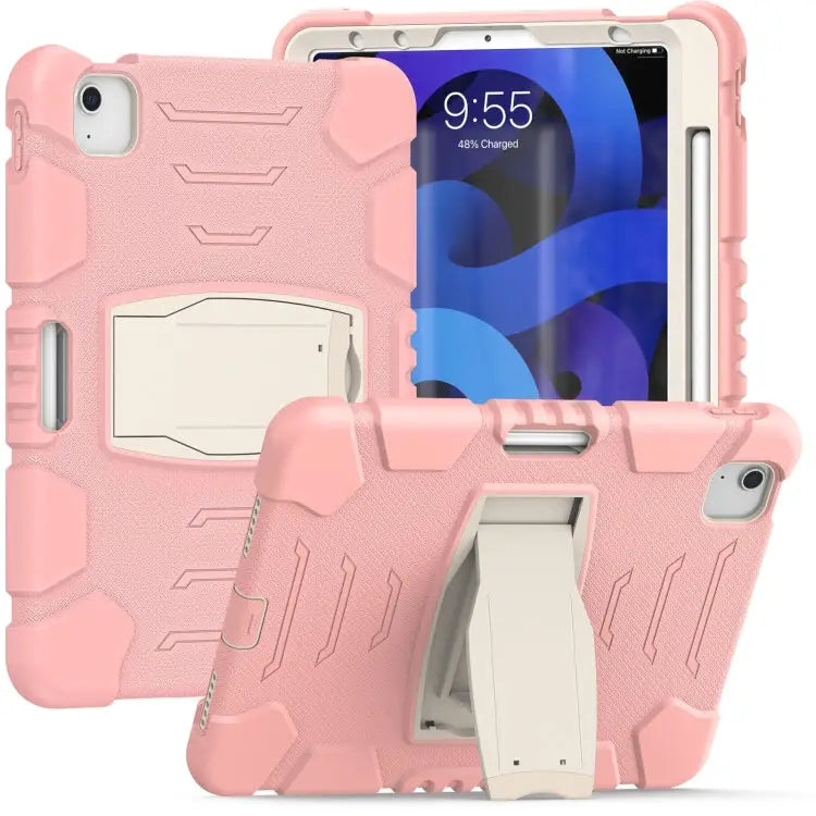 3-Layer Protection Screen Frame + PC + Silicone Shockproof Combination Case with Holder For iPad Pro 11 2022 / 2021