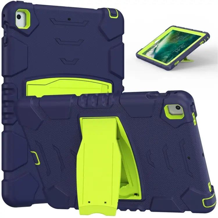 3-Layer Protection Screen Frame + PC + Silicone Shockproof Combination Case with Holder For iPad 9.7 (2018) / (2017)