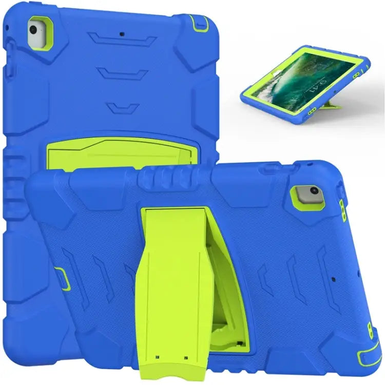 3-Layer Protection Screen Frame + PC + Silicone Shockproof Combination Case with Holder For iPad 9.7 (2018) / (2017)