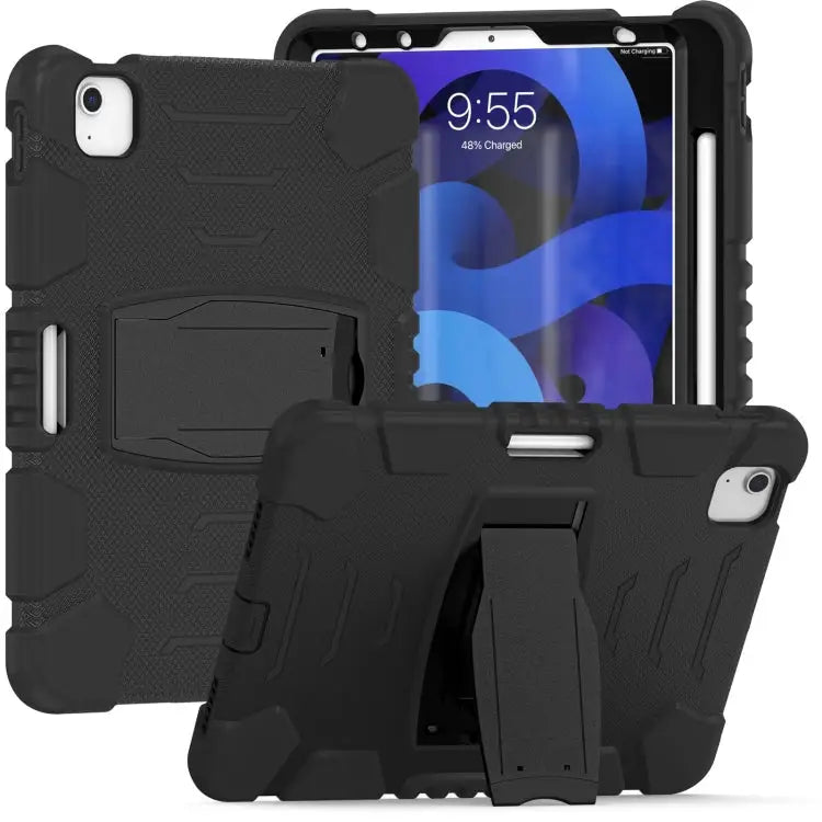 3-Layer Protection Screen Frame + PC + Silicone Shockproof Combination Case with Holder For iPad Pro 11 2022 / 2021