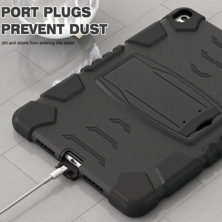 3-Layer Protection Screen Frame + PC + Silicone Shockproof Combination Case with Holder For iPad Pro 10.5 (2019)