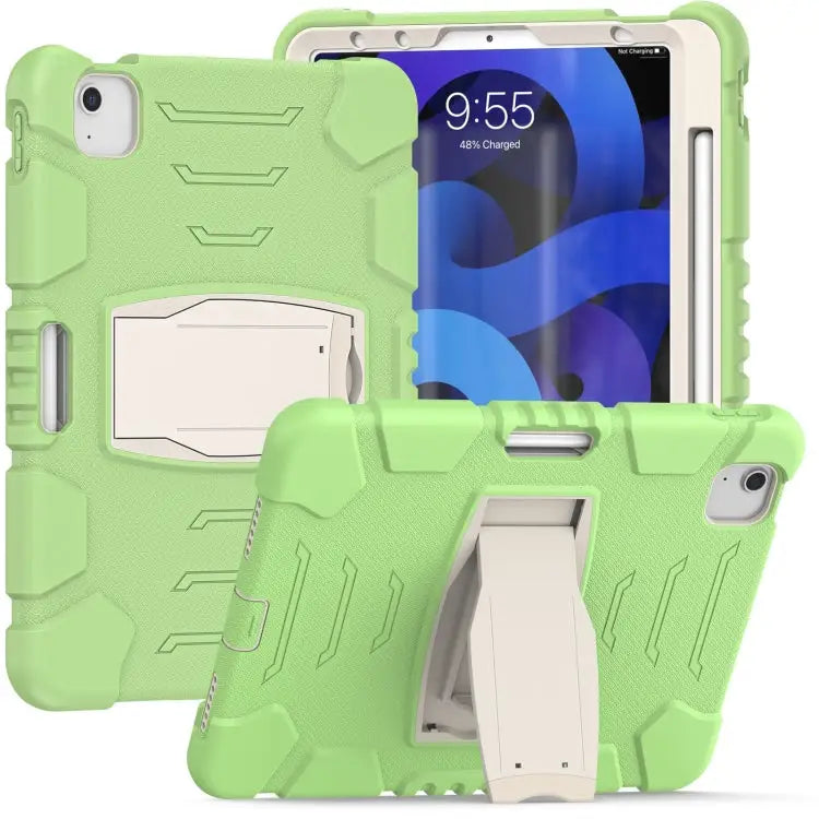3-Layer Protection Screen Frame + PC + Silicone Shockproof Combination Case with Holder For iPad Pro 11 2022 / 2021