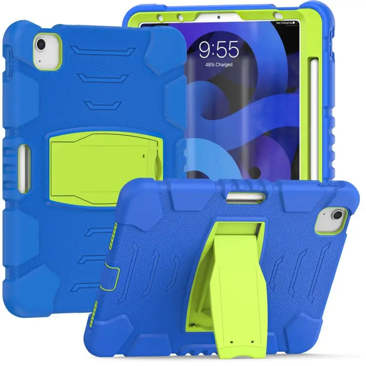 3-Layer Protection Screen Frame + PC + Silicone Shockproof Combination Case with Holder For iPad Pro 11 2022 / 2021