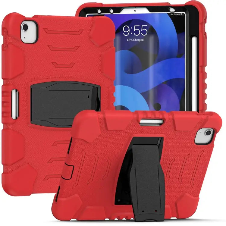 3-Layer Protection Screen Frame + PC + Silicone Shockproof Combination Case with Holder For iPad Pro 11 2022 / 2021