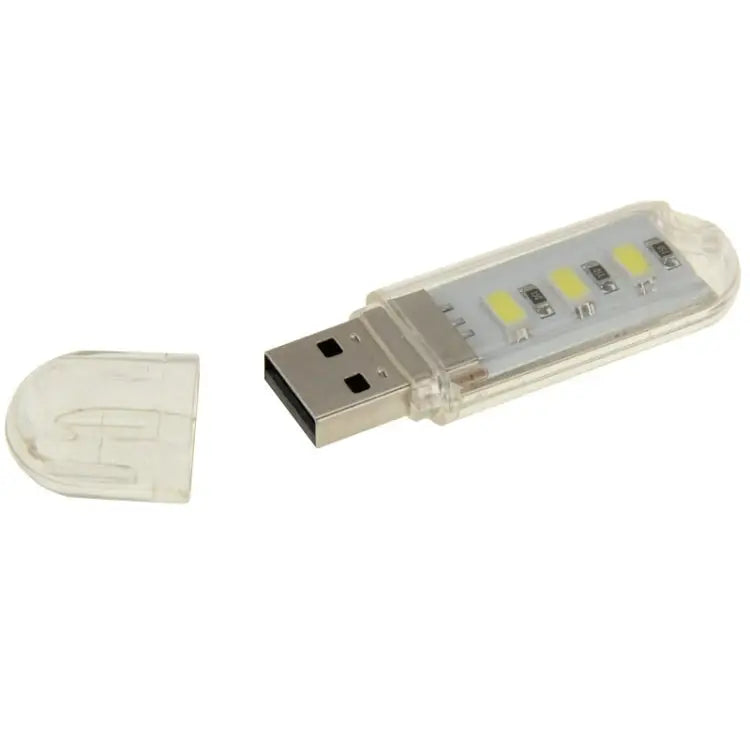 3 LED SMD 5630 1.5W USB Flash Disk Style USB Light Lamp White Light Green Light Warm White Light