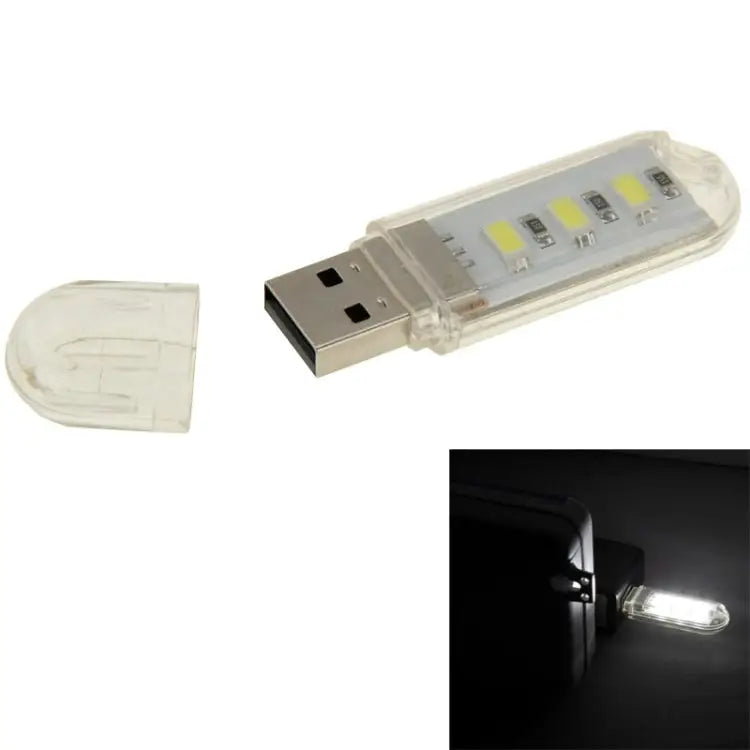3 LED SMD 5630 1.5W USB Flash Disk Style USB Light Lamp White Light Green Light Warm White Light - White Light / White
