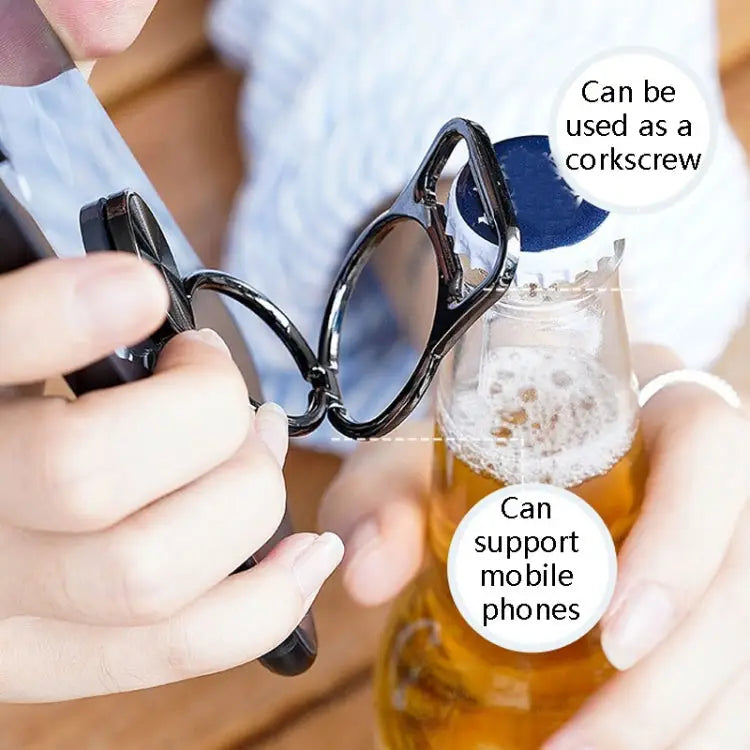 3 PCS Bottle Opener Folding Metal Mobile Phone Bracket Ring Buckle Bracket Car Magnets Live Desktop Bracket - Bottle