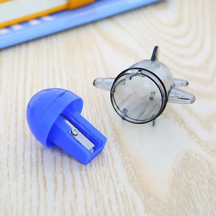 3 PCS Creative Cute Small Aircraft Style Pencil Sharpeners Mechanical Machine School Stationery Office Supplies Random