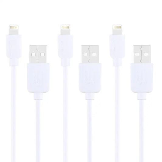 3 PCS HAWEEL 1m High Speed 8 pin to USB Sync and Charging Cable Kit for iPhone iPad - 3pcs