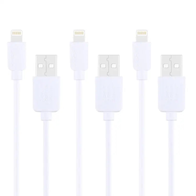 3 PCS HAWEEL 1m High Speed 8 pin to USB Sync and Charging Cable Kit for iPhone iPad - 3pcs