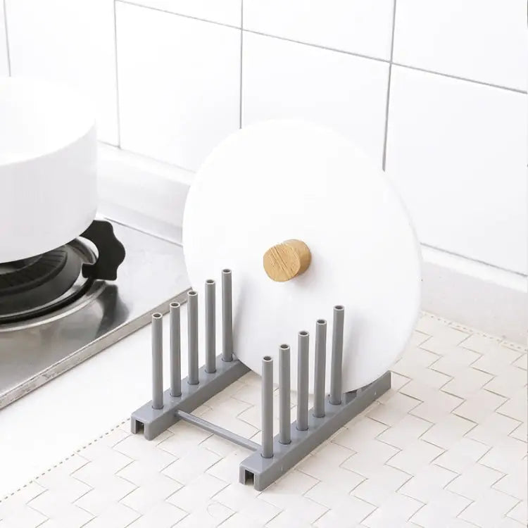 3 PCS Multi-function Kitchen Removable Plastic House Dish Rack Shelves Random Color Delivery Dish Rack Shelves - Dish