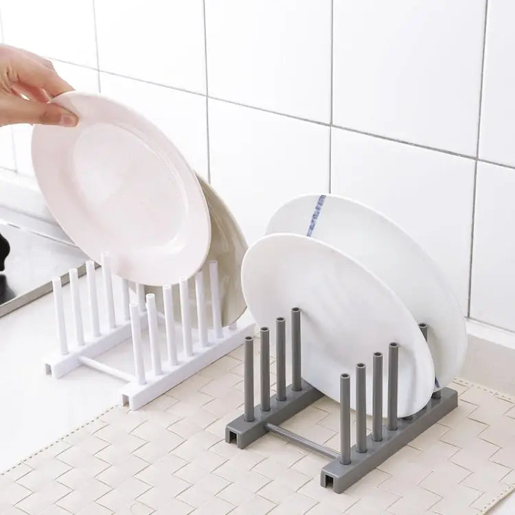 3 PCS Multi-function Kitchen Removable Plastic House Dish Rack Shelves Random Color Delivery Dish Rack Shelves - Dish