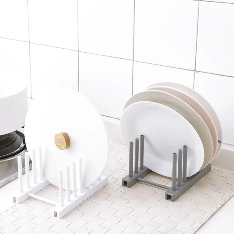 3 PCS Multi-function Kitchen Removable Plastic House Dish Rack Shelves Random Color Delivery Dish Rack Shelves - Dish
