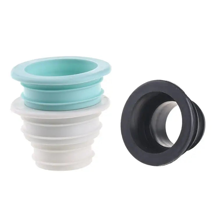 3 PCS Sewer Lengthen Odor-resistant Silicone Joint Kitchen Plumbing Sewer Drain Sealing Plug Random Color Delivery