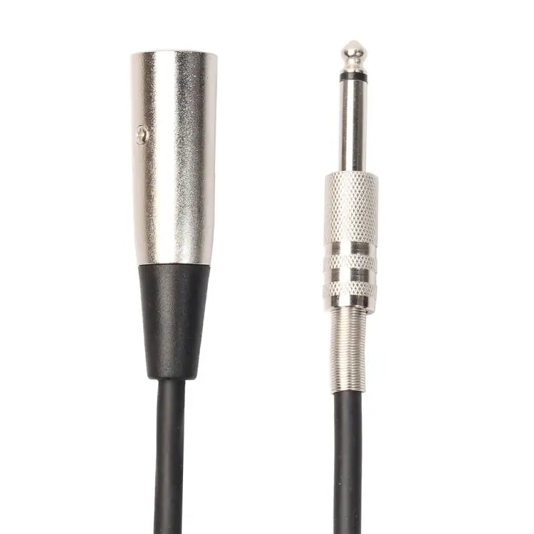 3-Pin Male to 1/4 inch (6.35mm) Mono Shielded Microphone Audio Cord Cable Length: 1.8m Length: 3m Length: 5m Length: