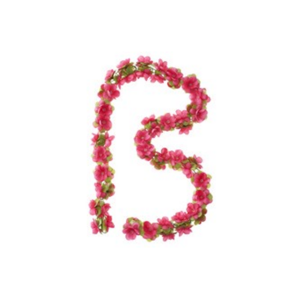 CH0505A Slinger bloem Fuchsia 170cm