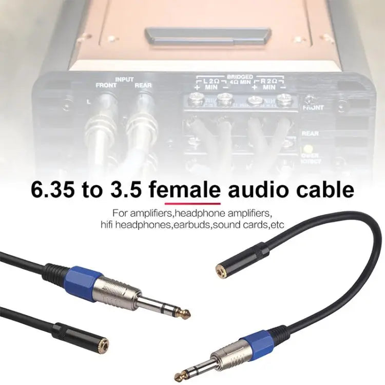3094MF-03 6.35mm Male to 3.5mm Female Audio Cable Length: 0.3m 3094MF-03 6.35mm Male to 3.5mm Female - 3094MF-03 6.35mm