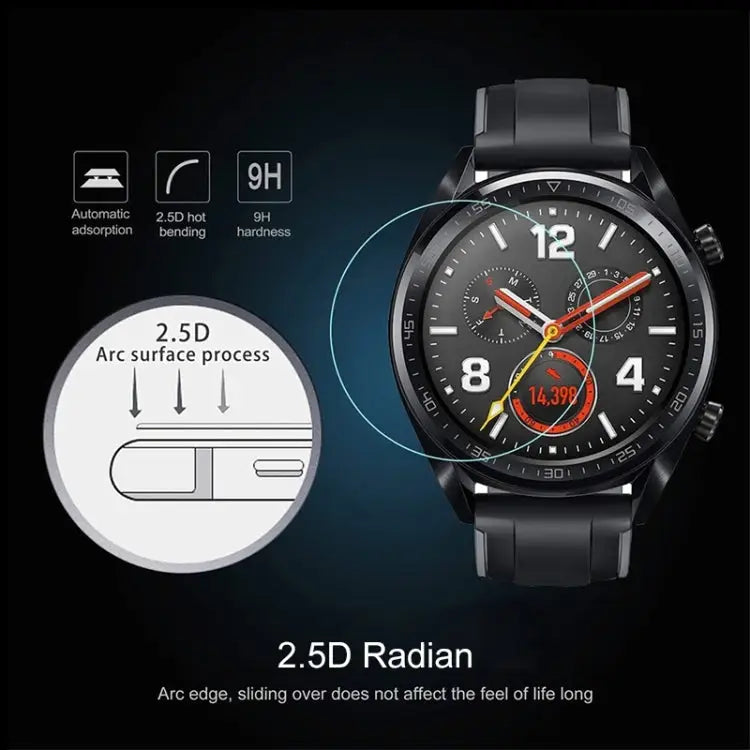 32mm Diametral Universal Tempered Glass Film for Galaxy LG Sony Huawei Garmin 32mm - 32mm