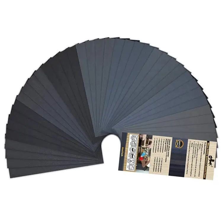 36 PCS LANHU Grit 400-3000 Wet And Dry Polishing Grinding Sandpaper，Size: 22.9 x 9.1cm - 36 PCS