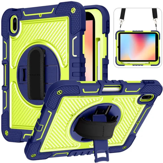 360 Degree Rotation Contrast Color Shockproof Silicone + PC Tablet Case For iPad 10th Gen 10.9 2022 - For iPad 10th Gen