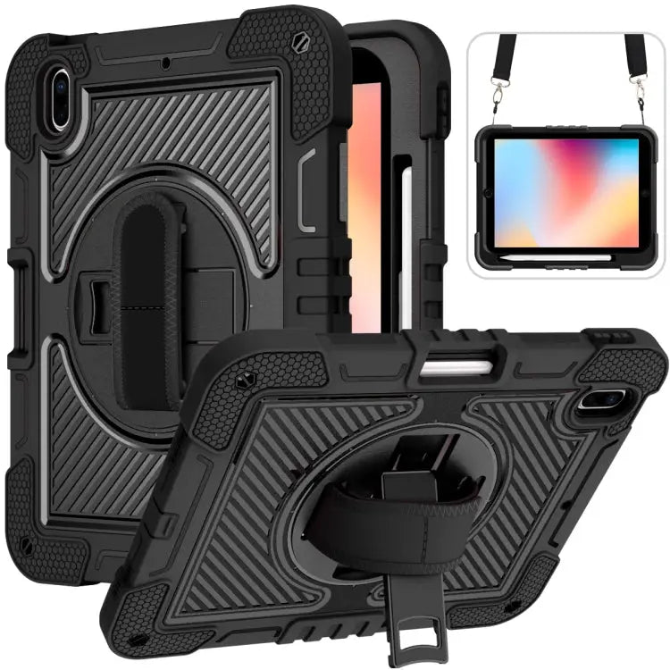 360 Degree Rotation Contrast Color Shockproof Silicone + PC Tablet Case For iPad 10th Gen 10.9 2022 - For iPad 10th Gen