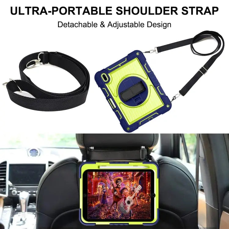 360 Degree Rotation Contrast Color Shockproof Silicone + PC Tablet Case For iPad 10th Gen 10.9 2022 - Apple Accessories