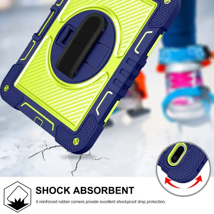 360 Degree Rotation Contrast Color Shockproof Silicone + PC Tablet Case For iPad 10th Gen 10.9 2022 - Apple Accessories