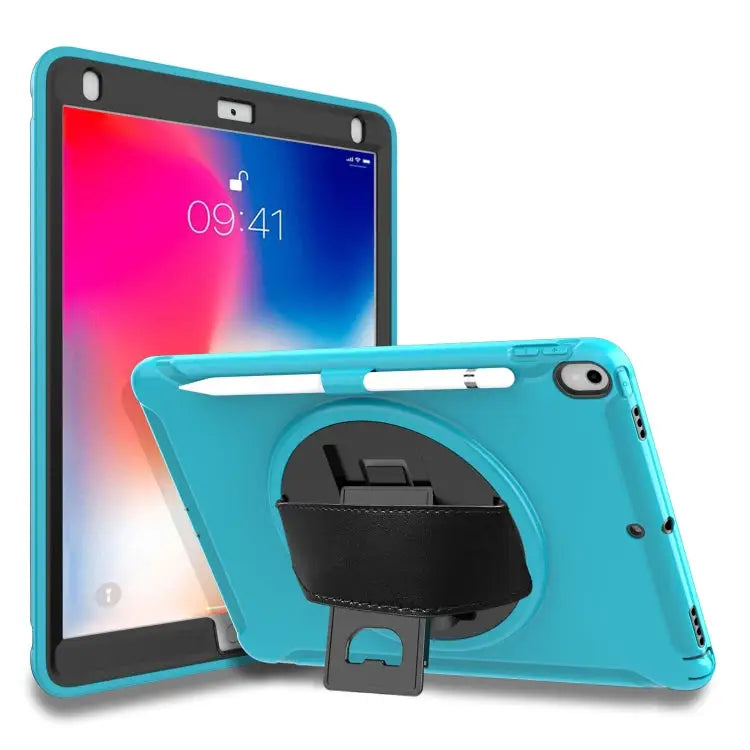 360 Degree Rotation PC + TPU Protective Cover with Holder & Hand Strap For iPad Pro 10.5 inch For iPad mini (2019) &