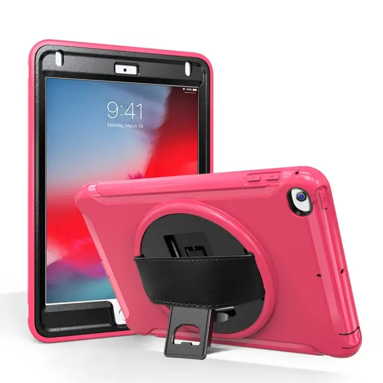 360 Degree Rotation PC + TPU Protective Cover with Holder & Hand Strap For iPad Pro 10.5 inch For iPad mini (2019) &
