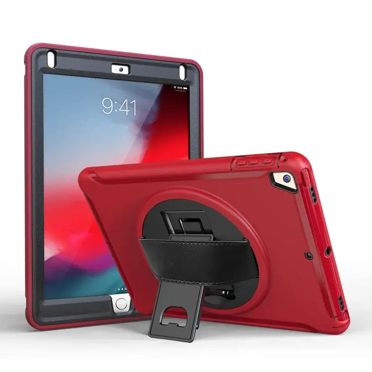 360 Degree Rotation PC + TPU Protective Cover with Holder & Hand Strap For iPad Pro 10.5 inch For iPad mini (2019) &