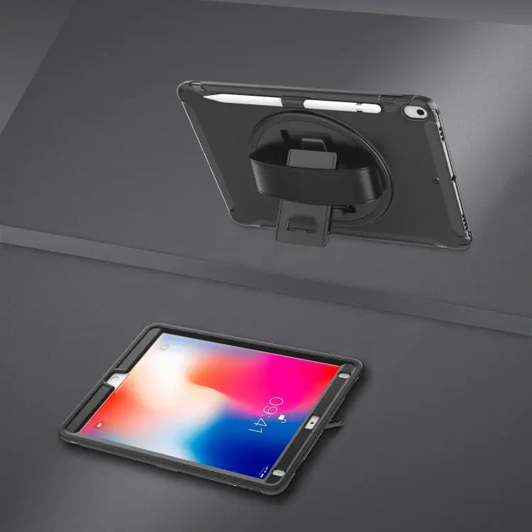 360 Degree Rotation PC + TPU Protective Cover with Holder & Hand Strap For iPad Pro 10.5 inch For iPad mini (2019) &
