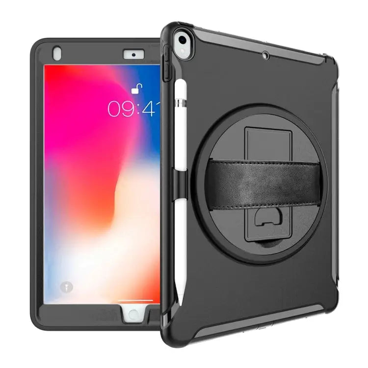 360 Degree Rotation PC + TPU Protective Cover with Holder & Hand Strap For iPad Pro 10.5 inch For iPad mini (2019) &