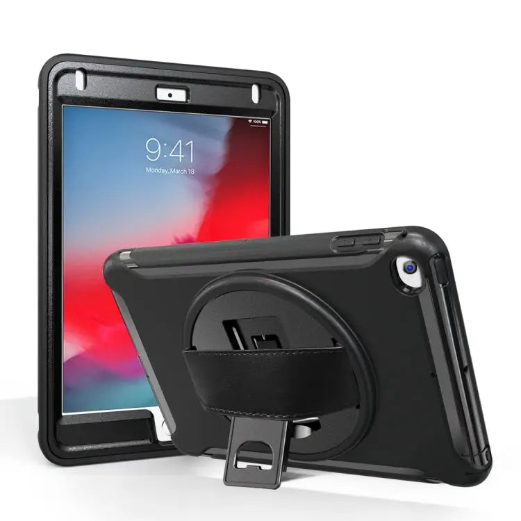 360 Degree Rotation PC + TPU Protective Cover with Holder & Hand Strap For iPad Pro 10.5 inch For iPad mini (2019) &
