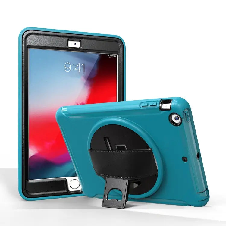 360 Degree Rotation PC + TPU Protective Cover with Holder & Hand Strap For iPad Pro 10.5 inch For iPad mini (2019) &